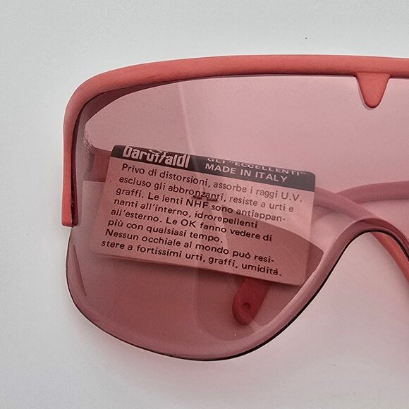 Brevettato Baruffaldi Pink Frame Pink Anti Fog Shield Wrap Sunglasses w/ Case main image 9
